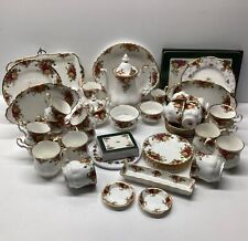 54 Piece Royal Albert, Old Country Roses Tea Set & Serving Platters TA#711 for sale  Shipping to South Africa
