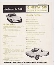 Ginetta g15 coupe for sale  WHITBY