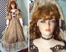 42"Porcelain Victorian Doll Stormy By Rustie Danbury Mint Limited Edition No Box for sale  Houston