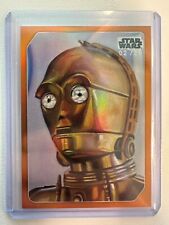 2023 Topps Star Wars C-3PO Europa Celebración Naranja/25 segunda mano  Embacar hacia Argentina