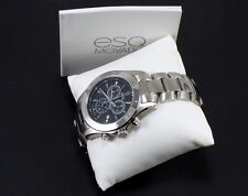Relógio masculino ESQ Movado Aston cronógrafo mostrador preto aço inoxidável quartzo comprar usado  Enviando para Brazil