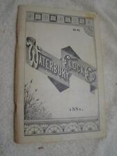 Waterbury clock booklet for sale  Valley Center