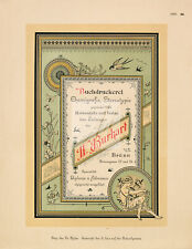 Tipografía decorativa y diseño impreso 1891 intercambio de patrones gráficos #E662 segunda mano  Embacar hacia Mexico