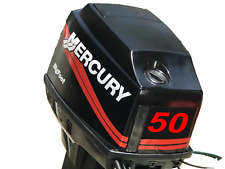 MERCURY 50HP Bigfoot Boat Outboard Decal Kit Pontoon Fishing Cowling Red M50 for sale  Shipping to South Africa