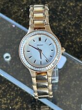 DNKY Rose Gold with Crystals Ladies Fashion Watch, New Battery for sale  Shipping to South Africa