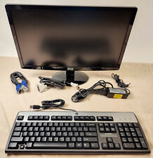 Acer 20” LCD Computer Monitor Model S202HL w/ VGA DVI & Power Cord & HP Keyboard for sale  Shipping to South Africa