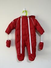 Ferrari Snowsuit Age 6 Months Fleece Lined Attached Mittens Hooded Down Filled for sale  Shipping to South Africa