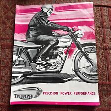 triumph motorcycle posters for sale  BILLINGHAM