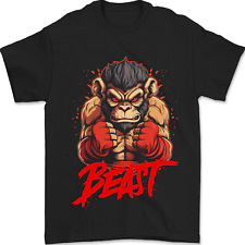 Camiseta masculina de boxe Muay Thai Beast MMA artes marciais 100% algodão comprar usado  Enviando para Brazil