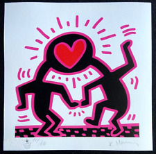 Keith haring litografia usato  Roma