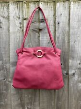 Pink leather handbag for sale  YATELEY