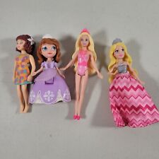 Lote de 4 mini bonecas Barbie Sofia, Polly Pocket, princesa de 3 a 4 pol. de comprimento comprar usado  Enviando para Brazil
