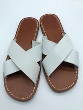 Sandálias femininas GAP flip flap couro branco tamanho 8 comprar usado  Enviando para Brazil