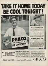 Philco 1957 aire acondicionado electrodoméstico estampado vintage anuncio alivio fresco heno, usado segunda mano  Embacar hacia Argentina