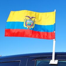 Bandeira de janela de carro Equador dupla face 2 lados 18" x 11,5" alta qualidade nova comprar usado  Enviando para Brazil