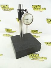 GRANITE BASE INDICATOR STAND 6" X 6" BASE W/ DIAL INDICATOR 0-1" X .001"  for sale  Shipping to South Africa