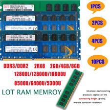 LOTE Hynix 8GB 4GB 2GB DDR3/DDR2 12800/10600/8500/6400/5300 Desktop Memória RAM PC comprar usado  Enviando para Brazil