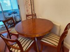 yew dining table and chairs for sale  ILFORD
