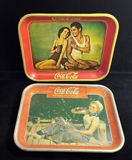 Bandeja de Coca-Cola 1934 - Johnny Weismuller y bandeja de pesca para marineros franceses 1940. segunda mano  Embacar hacia Argentina