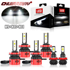 Kit de faróis de LED + lâmpadas de neblina H9+H11+H11 para Murano Rogue Sentra 2015-2017 comprar usado  Enviando para Brazil