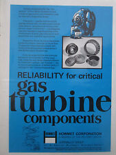 2/72 PUB HOWMET GAS TURBINES COMPONENTS PECHINEY SUPERALLOY FORD GAS TURBINE AD, usado comprar usado  Enviando para Brazil