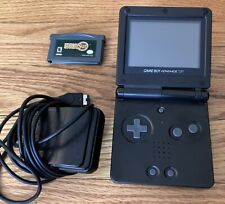 Used, Nintendo Game Boy Advance SP Onyx Black With Charger & GoldenSun Combo VG for sale  Shipping to South Africa