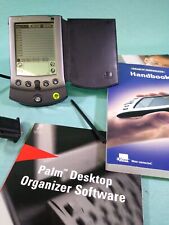 Usado, Organizador conectado Palm V com estojo de couro, carregador, conector e manuais comprar usado  Enviando para Brazil