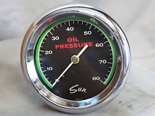 NOS Sun Greenline Oil Pressure Gauge OIL-80 New In Box 1960's Hot Rod Muscle Car for sale  Shipping to Canada