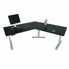 B-Ware Schreibtisch MCW-D40, Computertisch, 120° höhenverstellbar, schwarz, grau gebraucht kaufen  Altusried