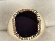 gold onyx signet ring for sale  HAYLING ISLAND