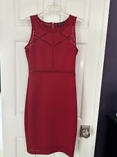 Usado, Vestido de coquetel feminino GUESS recorte vermelho tamanho 6 novo sem etiquetas comprar usado  Enviando para Brazil