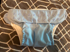Bumgenius Diaper Cover Blue Medium Snap Adjustments for sale  Shipping to South Africa