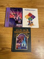 Vintage Walt Disney World Resort Souvenir Livros Ilustrados Lote de 3 1986-1998  comprar usado  Enviando para Brazil