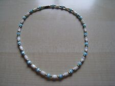 Perlenkette halskette weiß gebraucht kaufen  Fischbachtal