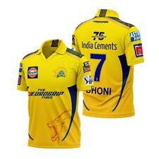 IPL Chennai Super Kings Jersey Shirt T20 Cricket India CSK TATA IPL Free Ship for sale  Shipping to South Africa