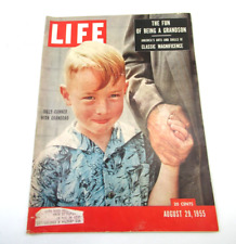 Revista Life vintage agosto 1955 Billy Conner con abuelo, usado segunda mano  Embacar hacia Argentina