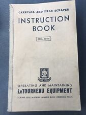 1940 letourneau instruction for sale  Boswell
