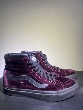 Hi-top SK8-Hi Burgundy Velvet Vans Feminino Tamanho 8, usado comprar usado  Enviando para Brazil