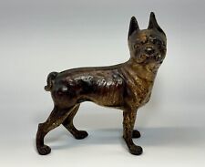 Hubley Antique Cast Iron Right Facing Boston Terrier Dog Vintage Doorstop for sale  Shipping to South Africa