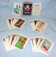 BOXED 1940s MODELS OF ALL NATIONS RISQUE/NUDE WOMEN PLAYING CARDS W/BETTY WHITE  for sale  Winsted