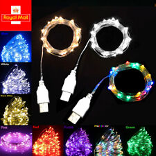 Micro fio de arroz USB LED fio de cobre luzes de fadas decoração de festa presente de Natal Reino Unido, usado comprar usado  Enviando para Brazil