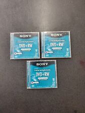 Lote de 3 Sony DVD+RW 30 min. Novo de 1,4 GB para Handycam e câmeras de vídeo similares comprar usado  Enviando para Brazil