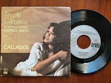 Usado, Disco Single 45 R.P.M.Angela Carrasco y Camilo Sesto.Callados segunda mano  Sant Adrià de Besòs