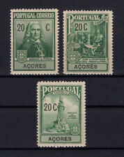 Açores Açores Portugal 1925 MARQUES POMBAL #14/16 conjunto completo, MH FVF comprar usado  Enviando para Brazil