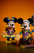 "NUEVO Set Disney 2023 Halloween Mickey & Minnie Mouse Peluche Brilla en la Oscuridad 15" segunda mano  Embacar hacia Argentina