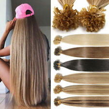 Extensões de cabelo humano Remy pré-ligadas ponta de queratina U/Unha Fusion 16-26 polegadas 0,5 g/s comprar usado  Enviando para Brazil