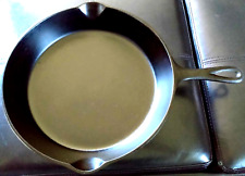 Used, Antique #8 unmarked lodge 3 notch with heat ring seasoned cast iron skillet! for sale  Shipping to South Africa
