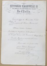 1865 autografo decreto usato  Teramo