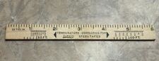 LUFKIN 2 SIDE 6 INCH WOODEN RULER WITH TEMP CORRECTIONS FOR LUFKIN STEEL TAPES for sale  Shipping to South Africa