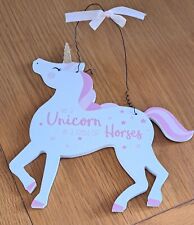 Unicorn hanging plaque for sale  CARDIGAN